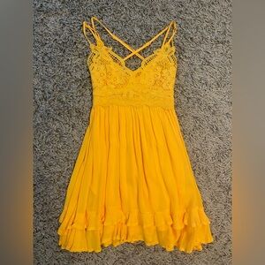 Yellow Lace Sundress